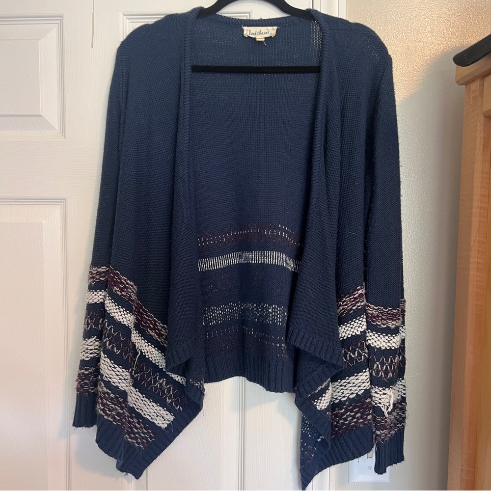 Cloud Chaser Dark Blue Knit Cardigan